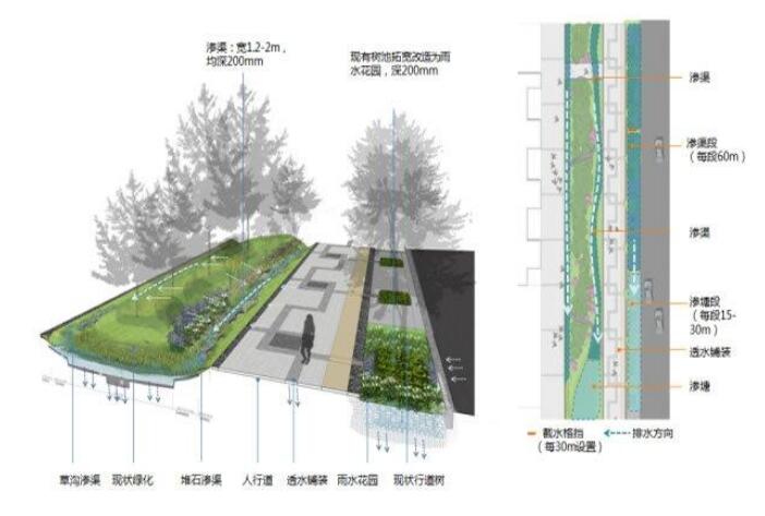 十堰恐龍化工介紹海綿城市道路施工結(jié)構(gòu)圖！請看下文